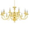 vidaXL Luster zlatni 12 žarulja E14