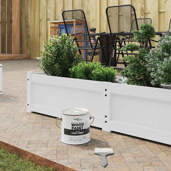 vidaXL Boja za drvo Siva 16,5 x 16,5 x 16 cm Zidni otisak