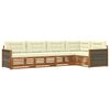 vidaXL Set vanjskih sofa s jastukom 5 pcs Prirodna i krem