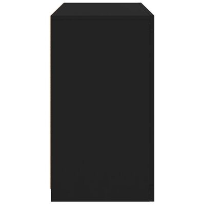 vidaXL Komoda s LED svjetlima crna 60,5x37x67 cm