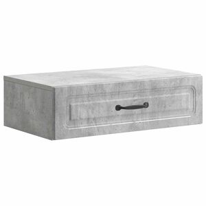 vidaXL Stolna montirana na zid Betonska siva 59 x 34,5 x 17 cm