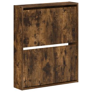 vidaXL Ormar za cipele na zidu ARNHEM 71 x 17 x 86 cm Dimljeni hrast