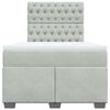 vidaXL Box spring krevet s madracem svjetlosivi 120x200 cm bar&scaron;unasti