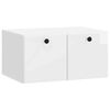 vidaXL TV ormar za zid 59,5 x 41 x 30 cm Bijela visokog sjaja