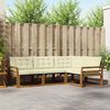 vidaXL Set vanjskih sofa s jastukom 4 pcs Prirodna i krem