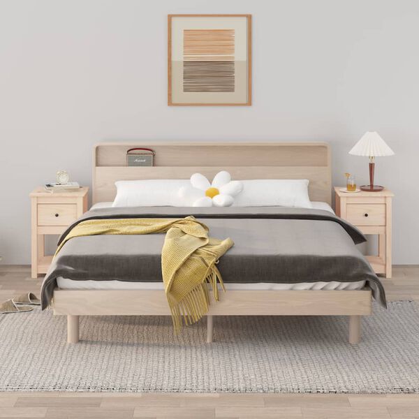 vidaXL Noćni ormarići 2 kom 40x35x61,5 cm od masivne borovine