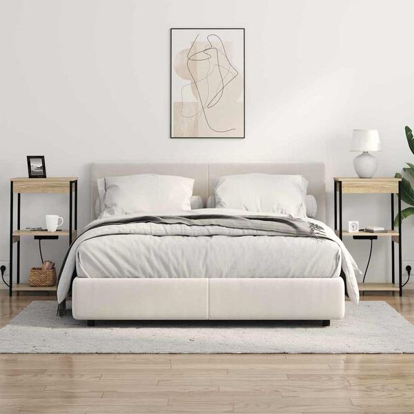 vidaXL Noćni ormar Sonoma hrast 41 x 31 x 76 cm Konstruirano drvo