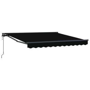vidaXL Okvir tende Crna 300 x 250 cm Poliester s PU premazom