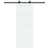 vidaXL Klizna vrata 78 x 202 cm Konstruirano drvo Bijela i crna
