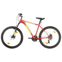 vidaXL Brdski bicikl 21 brzina kotači od 27,5 " okvir od 42 cm crveni