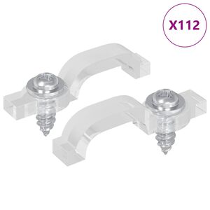 vidaXL LED Trake za sponice 2 pcs *Transparent*an 23,8 x 7,3 x 4,3 mm
