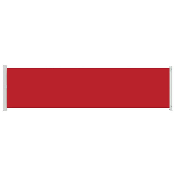 vidaXL Uvlačiva bočna tenda za terasu 600 x 160 cm crvena