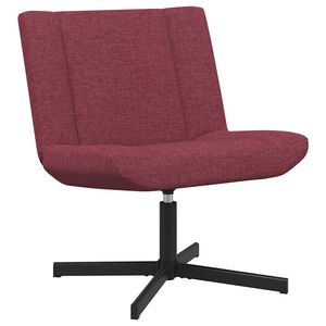 vidaXL Stolica na kotačiće Vinska crvena 63 x 75 x 76 cm tkanina