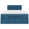 vidaXL Otomanski krevet s madracem i LED tamnoplavi 120x190cm bar&scaron;un