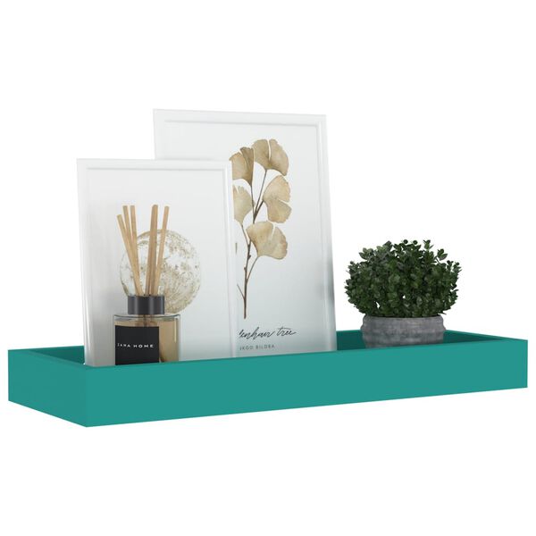 vidaXL Udubljene zidne police 4 kom plave 40 x 15 x 4 cm MDF