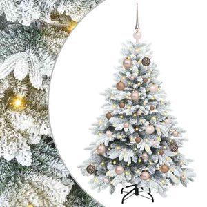 vidaXL Umjetno božićno drvce s stalakom Bijelo 120 cm PE i PVC