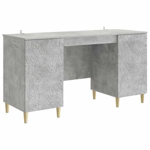 vidaXL Stol Betonska siva Konstruirano drvo 142,5 x 50 x 75 cm
