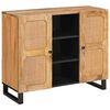 vidaXL Highboard s pohranom Smeđa 40 x 33,5 x 110 cm Čvrsto drvo manga