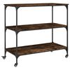 vidaXL Kuhinjska kolica boja hrasta 102 x 50 x 95 cm konstruirano drvo