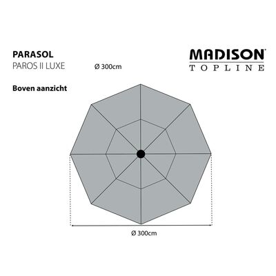 Madison suncobran Paros II Luxe 300 cm boja kadulje