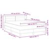 vidaXL Boxspring krevet s madracem Crna 140 x 190 cm tkanina