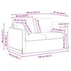 vidaXL Sofa Crna 138 x 78 x 80 cm Bar&scaron;un