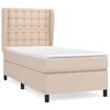 vidaXL Krevet s oprugama i madrac cappuccino 80x200 cm od umjetne kože