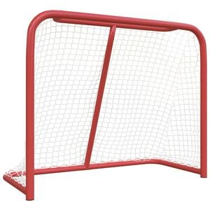 vidaXL Gol za hokej crveno-bijeli 183 x 71 x 122 cm od poliestera