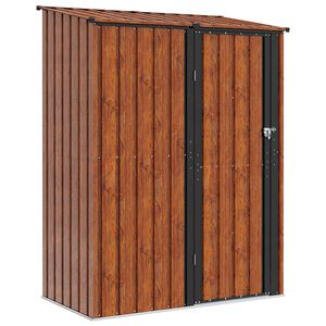 vidaXL Vrtne &scaron;upe Smeđa 153,5 x 86 x 200 cm Metal