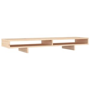vidaXL Stalak za monitor 100 x 27 x 14 cm od masivne borovine