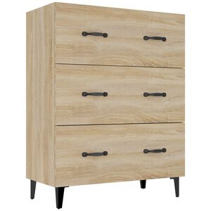vidaXL Komoda boja hrasta sonome 69,5x34x90 cm od konstruiranog drva