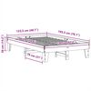 vidaXL Okvir kreveta bez madraca bijeli 120 x 190 cm masivna borovina