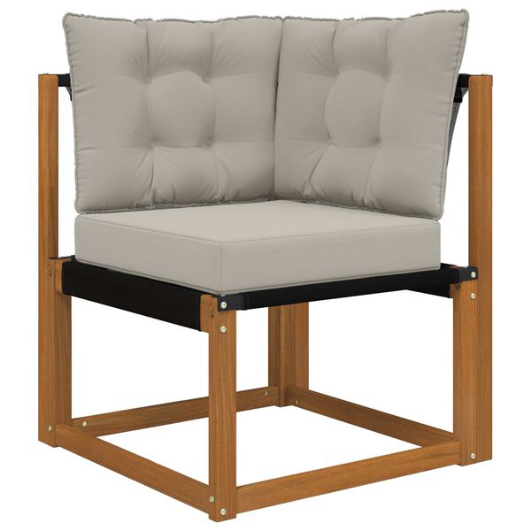 vidaXL Jastuk za vanjsku sofU 3 pcs Sivi Poliester