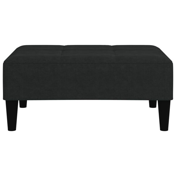 vidaXL Tabure od mikrovlakana crni