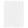 vidaXL Čipkasta zavjesa sa zavjesama Bijelo 220 x 300 cm Poliester