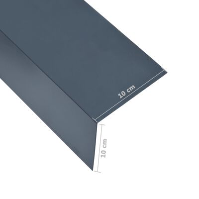 vidaXL Kutni profili od 90° 5 kom aluminijski antracit 170 cm