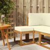 vidaXL Vanjska stolica klupa Čvrsto drvo akacije Prirodna