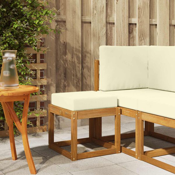 vidaXL Vanjska stolica klupa Čvrsto drvo akacije Prirodna