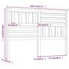 vidaXL Uzglavlje za krevet sivo 156 x 4 x 100 cm od masivne borovine