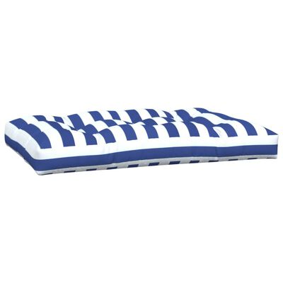 vidaXL Jastuci za palete 3 kom plavo-bijeli prugasti od tkanine
