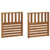 vidaXL Nasloni za ruke 2 pcs Smeđa 60 x 6 x 61 cm Konstruirano drvo
