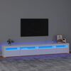 vidaXL TV ormarić s LED svjetlima bijeli 270x35x40 cm