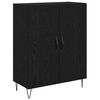 vidaXL Highboard Bijeli i crni hrast 69,5 x 34 x 180 cm
