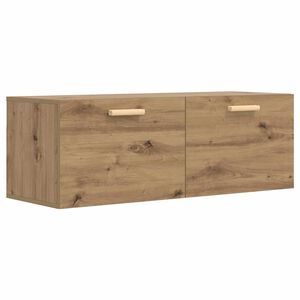 vidaXL Ormar za Zid 100 x 36,5 x 35 cm Konstruirano drvo Hrast artisan