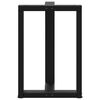 vidaXL Noge za blagovaonski stol T-oblika 2 kom Crne 60x35x(72-73) cm Čelik