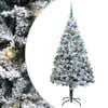 vidaXL Umjetno božićno drvce Bijelo 180 cm PVC i Čelik i Plastika