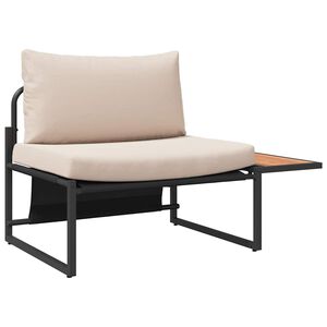 vidaXL Sjedeća garnitura za vrt 2 pcs Sivo-smeđa Čelik