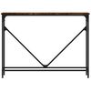 vidaXL Konzolni stol boja hrasta 102 x 22,5 x 75 cm konstruirano drvo