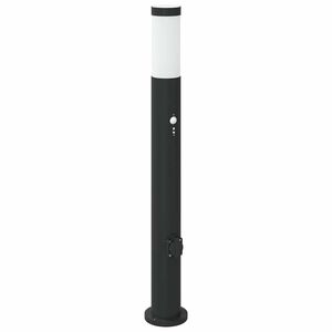 vidaXL Stupić sa senzorom i utičnicom 80 cm nehrđajući čelik IP44