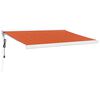 vidaXL Tenda na uvlačenje narančasto-smeđa 3,5x2,5 m tkanina/aluminij